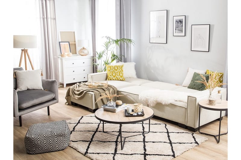 Neck nead Hjørnesovesofa højre - Beige - Møbler - Sofaer - Sovesofaer