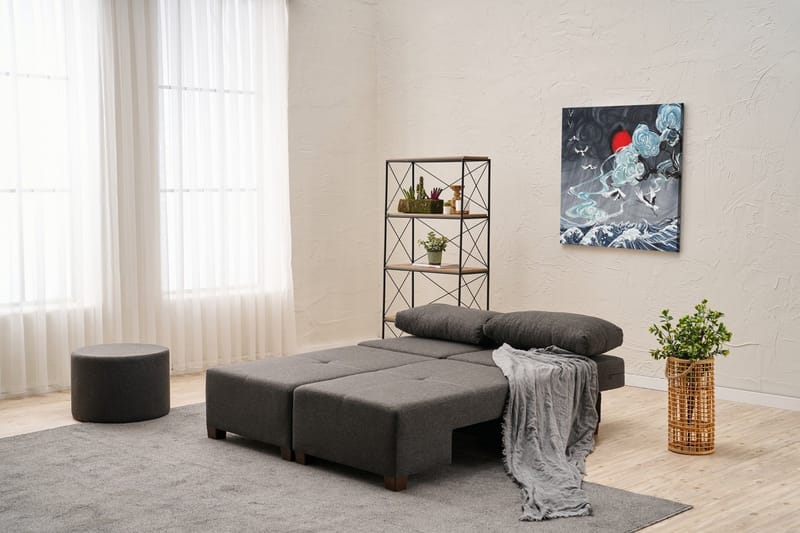 Perenna 3-personers Sovesofa - Antracit - Møbler - Sofaer - Sovesofaer