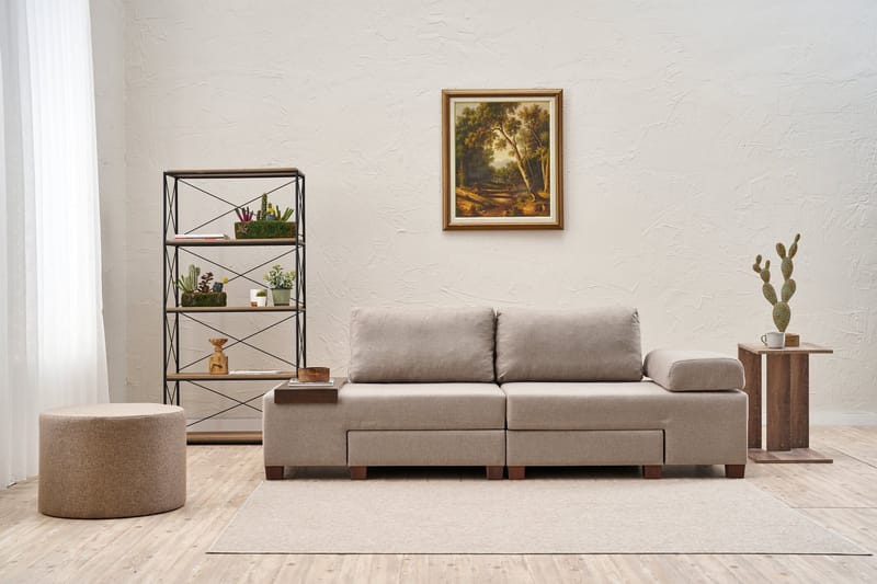 Perenna 3-personers Sovesofa - Creme - Møbler - Sofaer - Sovesofaer