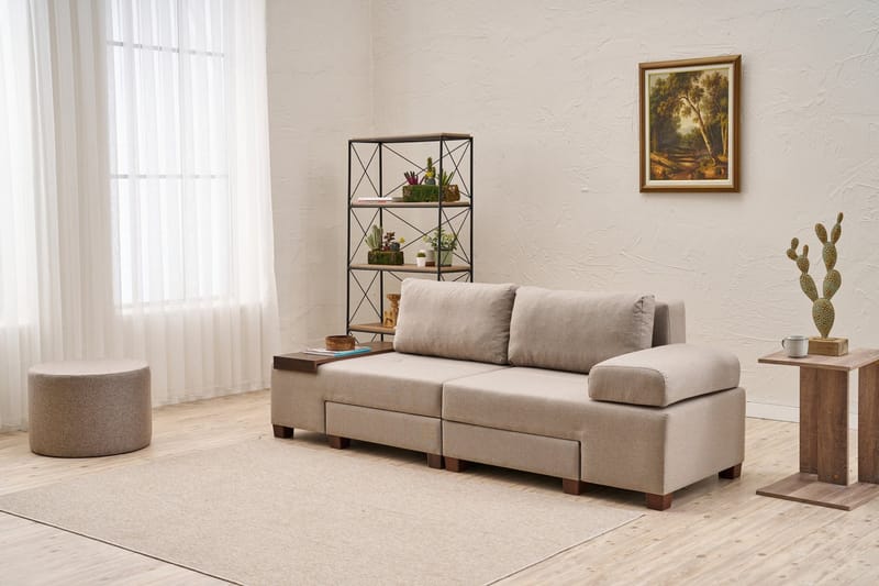 Perenna 3-personers Sovesofa - Creme - Møbler - Sofaer - Sovesofaer