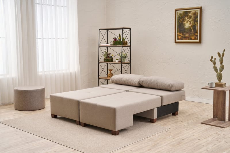 Perenna 3-personers Sovesofa - Creme - Møbler - Sofaer - Sovesofaer