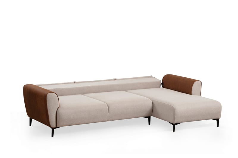 Rebelo Sovesofa med chaiselong - Beige - Møbler - Sofaer - Sovesofaer