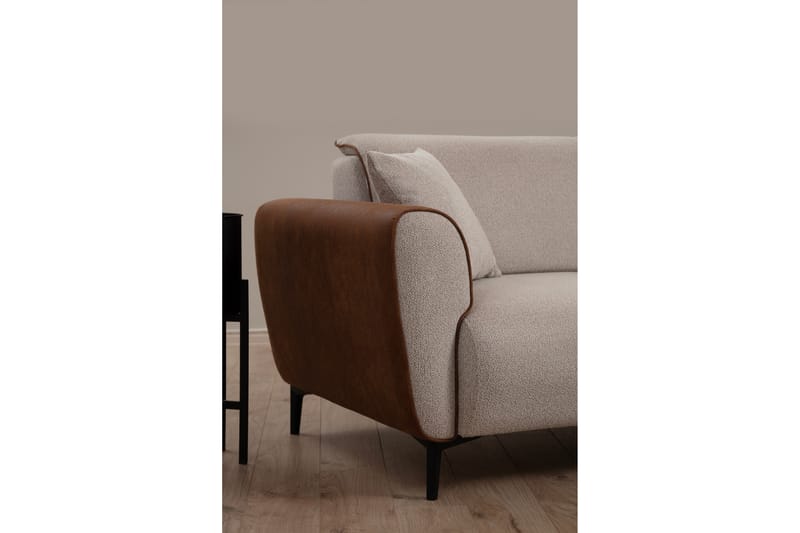 Rebelo Sovesofa med chaiselong - Beige - Møbler - Sofaer - Sovesofaer