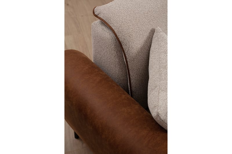 Rebelo Sovesofa med chaiselong - Beige - Møbler - Sofaer - Sovesofaer