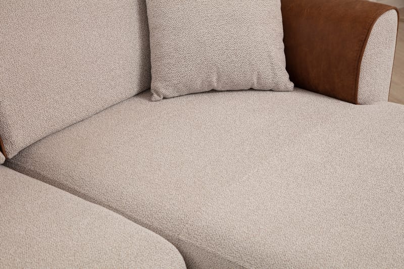 Rebelo Sovesofa med chaiselong - Beige - Møbler - Sofaer - Sovesofaer