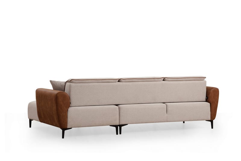 Rebelo Sovesofa med chaiselong - Beige - Møbler - Sofaer - Sovesofaer