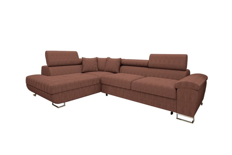 Reginia 3-personers Hjørnesovesofa - Brun - Møbler - Sofaer - Sovesofaer