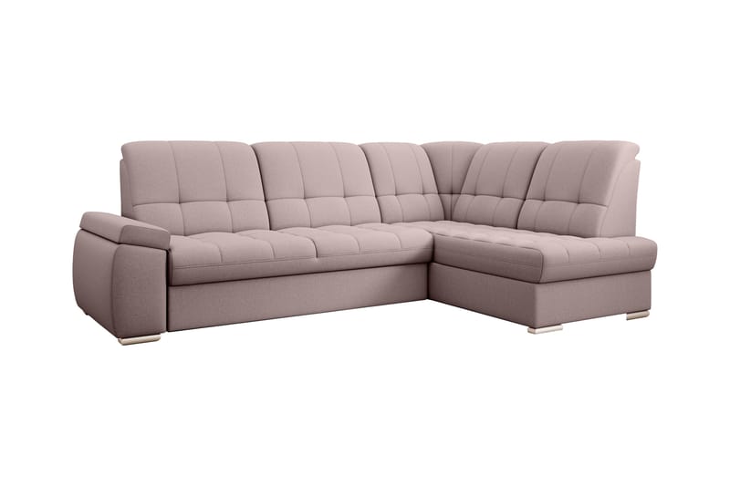 Sajana Sovesofa med Chaiselong 3-personers - Rosa - Møbler - Sofaer - Sovesofaer