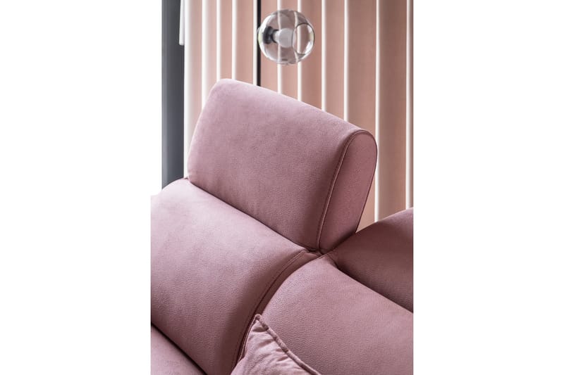 Sajda Sovesofa med Chaiselong 3-personers - Rosa - Møbler - Sofaer - Sovesofaer