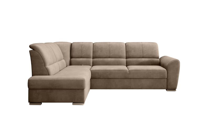 Sajmon Sovesofa med Chaiselong 3-personers - Lysebrun - Møbler - Sofaer - Sovesofaer