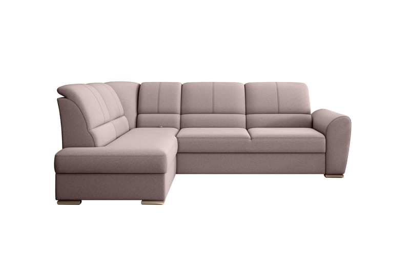 Sajmon Sovesofa med Chaiselong 3-personers - Rosa - Møbler - Sofaer - Sovesofaer