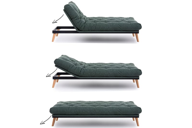 Saki Sovesofa - Grøn - Møbler - Sofaer - Sovesofaer