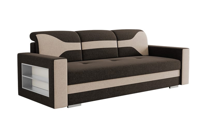 Sovesofa 236cm Venstre - Brun - Møbler - Sofaer - Sovesofaer