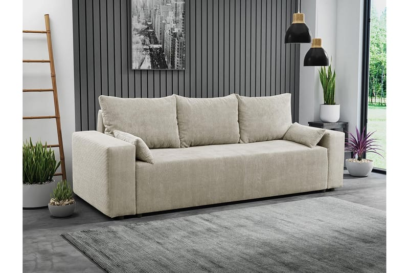 Sovesofa - Beige - Møbler - Sofaer - Sovesofaer