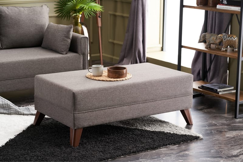 Antigua Mini Sovesofa med Chaiselong Venstre - Brun - Møbler - Sofaer - Sovesofaer - Sovesofa chaiselong