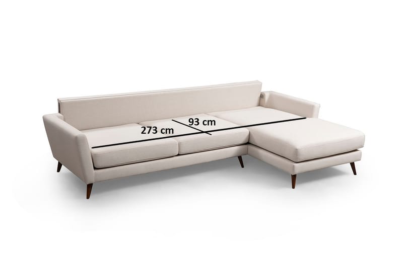 Gajanejos Chaiselongsovesofa - Beige - Møbler - Sofaer - Sovesofaer - Sovesofa chaiselong