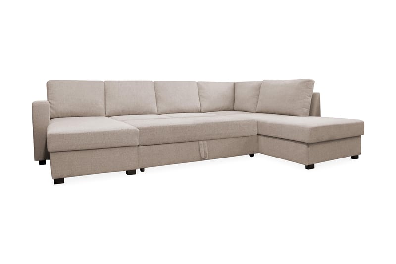 Paris U-Sovesofa Højre - Beige - Møbler - Sofaer - Sovesofaer - Sovesofa chaiselong