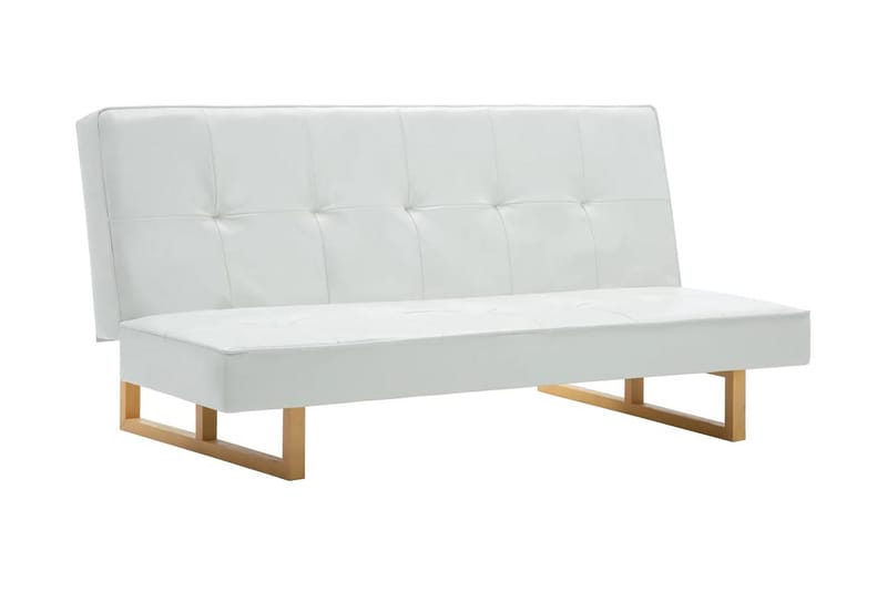 Sovesofa Kunstlæder Hvid - Hvid - Møbler - Sofaer - Sovesofaer