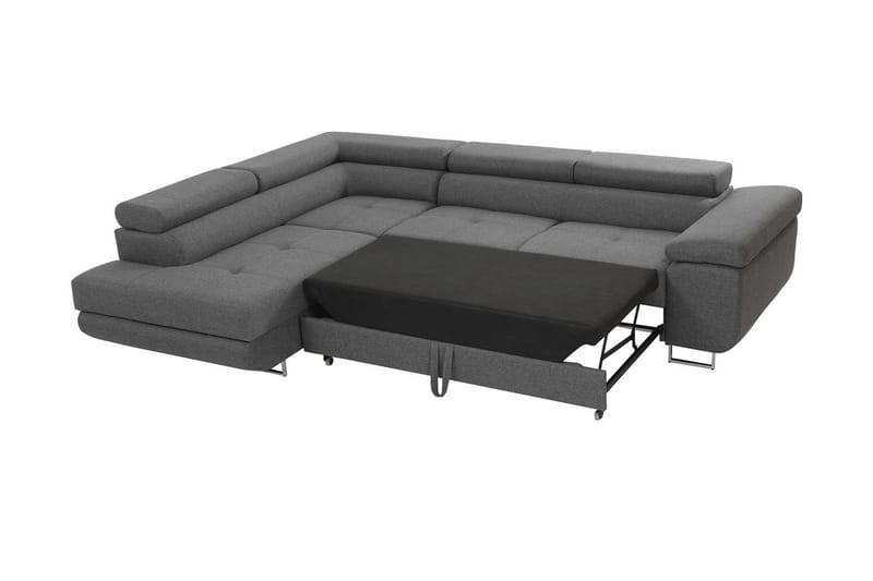 Sovesofa med chaiselong - Brun - Møbler - Sofaer - Sovesofaer