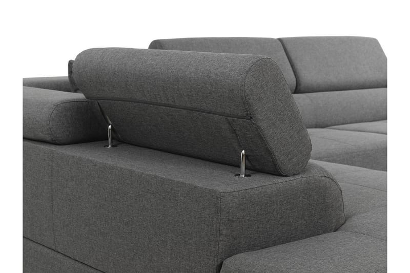 Sovesofa med chaiselong - Brun - Møbler - Sofaer - Sovesofaer