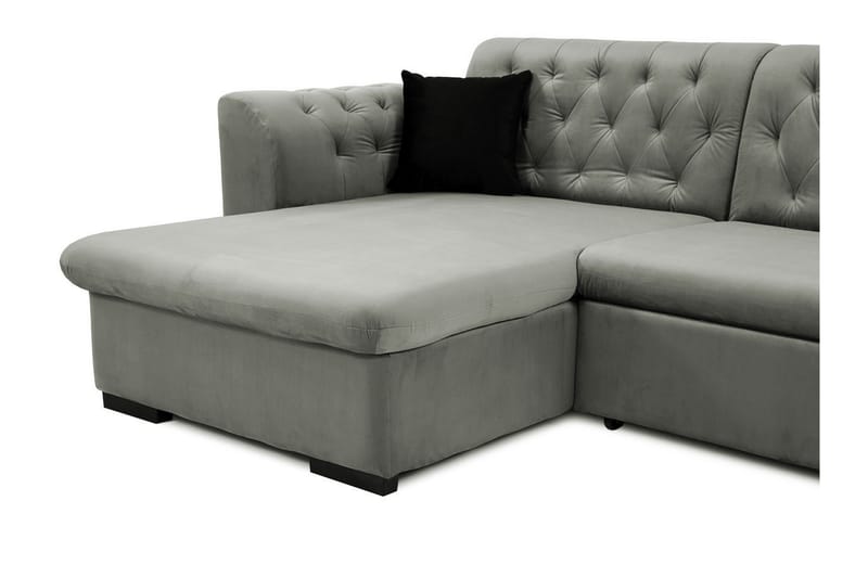 Sovesofa med chaiselong - Gul - Møbler - Sofaer - Sovesofaer