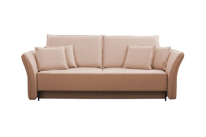 Staffin 3-personers Sovesofa - Lyserød/Beige - Møbler - Sofaer - Sovesofaer