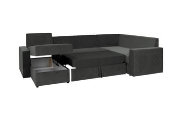 Staffin 4-personers Hjørnesovesofa - Lysegrå - Møbler - Sofaer - Sovesofaer