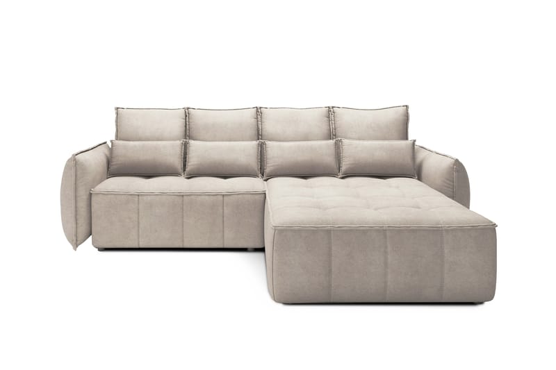 Takara Sovesofa med Chaiselong 3-personers - Beige - Møbler - Sofaer - Sovesofaer