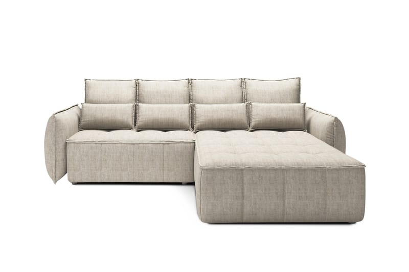 Takara Sovesofa med Chaiselong 3-personers - Beige - Møbler - Sofaer - Sovesofaer