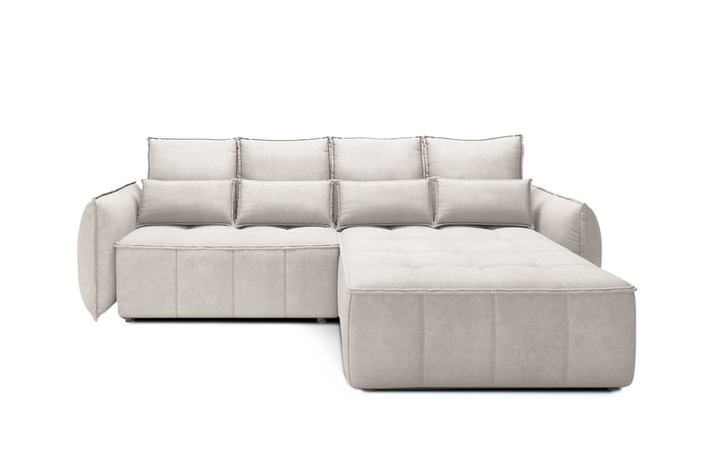 Takara Sovesofa med Chaiselong 3-personers - Beige - Møbler - Sofaer - Sovesofaer