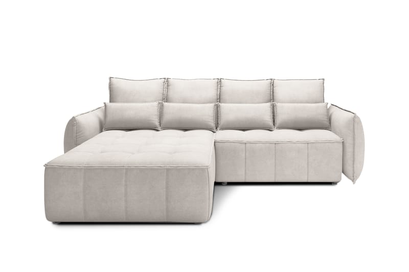 Takara Sovesofa med Chaiselong 3-personers - Beige - Møbler - Sofaer - Sovesofaer