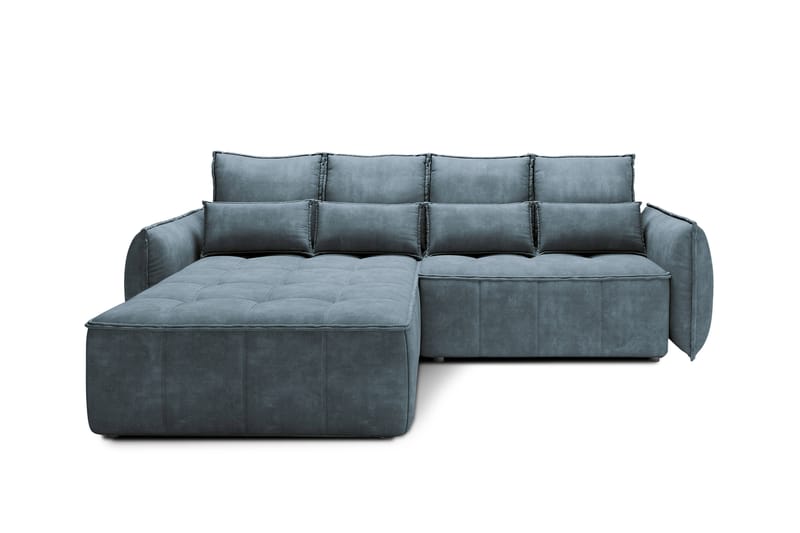 Takara Sovesofa med Chaiselong 3-personers - Blå - Møbler - Sofaer - Sovesofaer