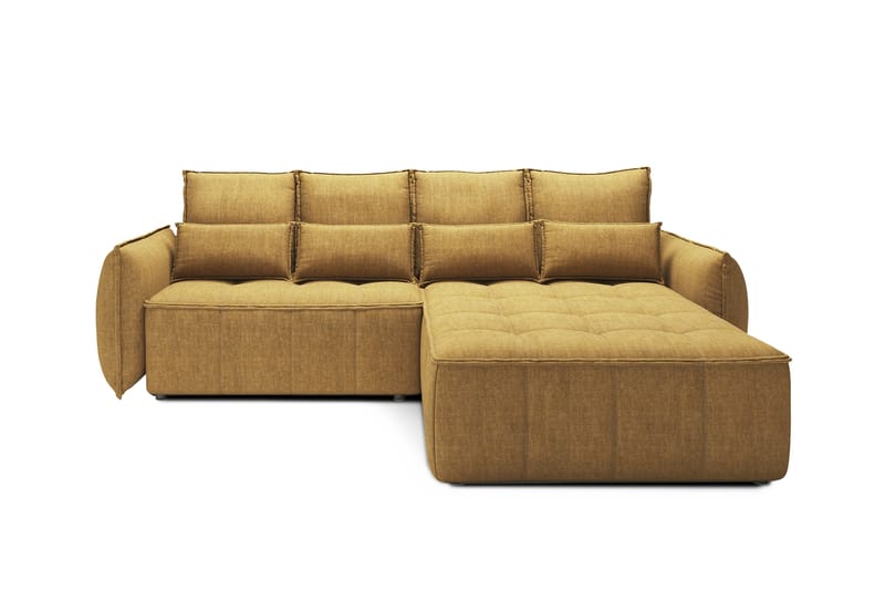 Takara Sovesofa med Chaiselong 3-personers - Gul - Møbler - Sofaer - Sovesofaer