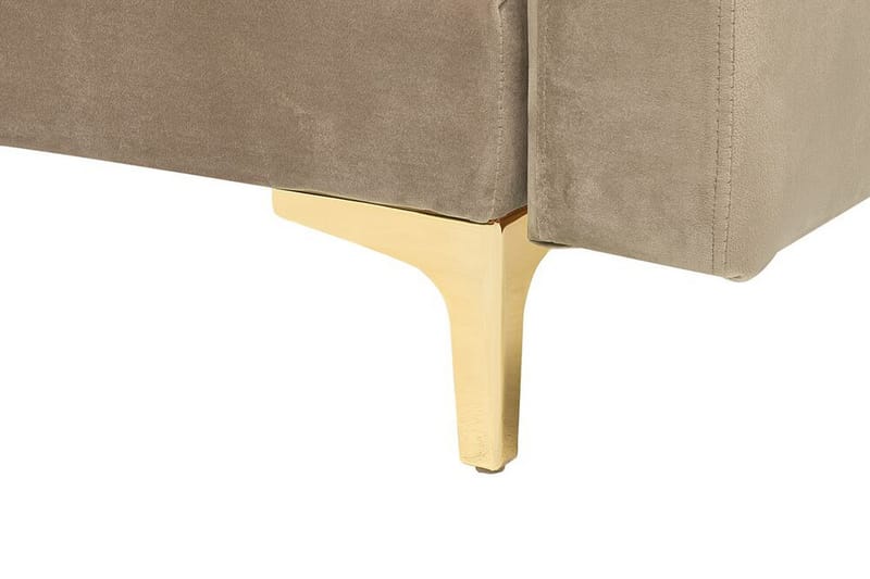 Toomey hjørnesovesofa højre velour - Beige - Møbler - Sofaer - Sovesofaer