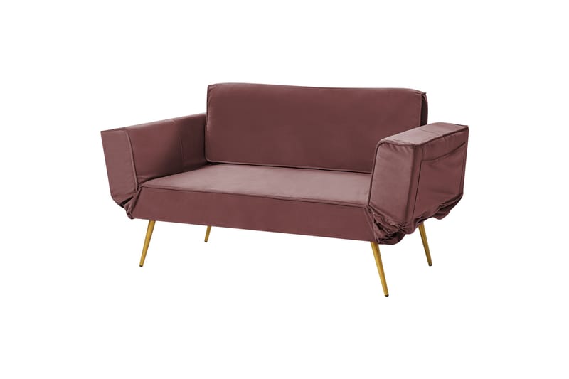 Touya Sovesofa 2-personers - Guld/Rosa - Møbler - Sofaer - Sovesofaer