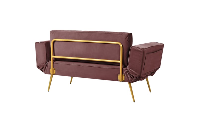 Touya Sovesofa 2-personers - Guld/Rosa - Møbler - Sofaer - Sovesofaer