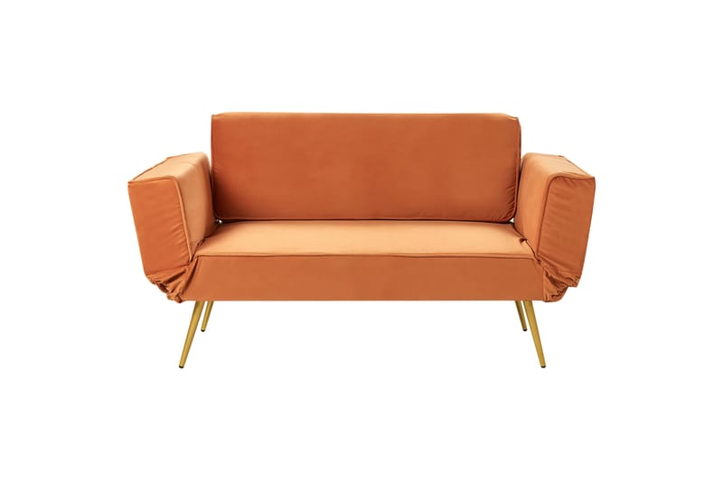 Touya Sovesofa 2-personers - Guld/Orange - Møbler - Sofaer - Sovesofaer