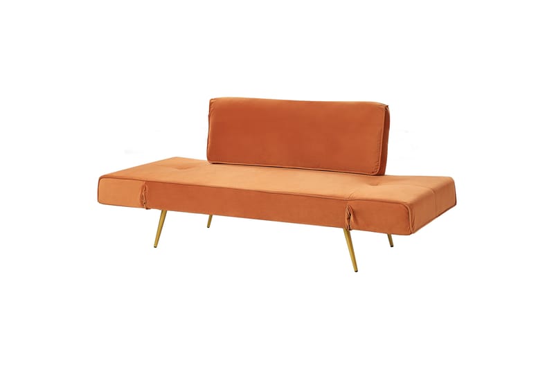 Touya Sovesofa 2-personers - Guld/Orange - Møbler - Sofaer - Sovesofaer