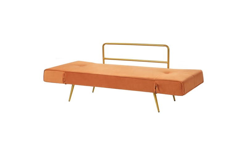 Touya Sovesofa 2-personers - Guld/Orange - Møbler - Sofaer - Sovesofaer