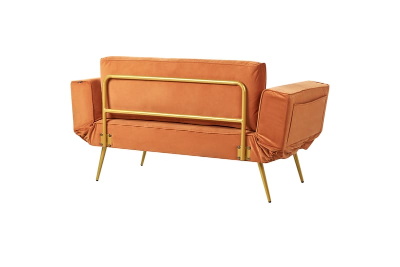 Touya Sovesofa 2-personers - Guld/Orange - Møbler - Sofaer - Sovesofaer