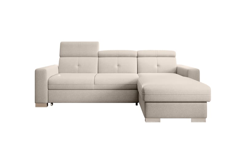 Trent Sovesofa med Chaiselong og Opbevaring 3-personers - Beige - Møbler - Sofaer - Sovesofaer