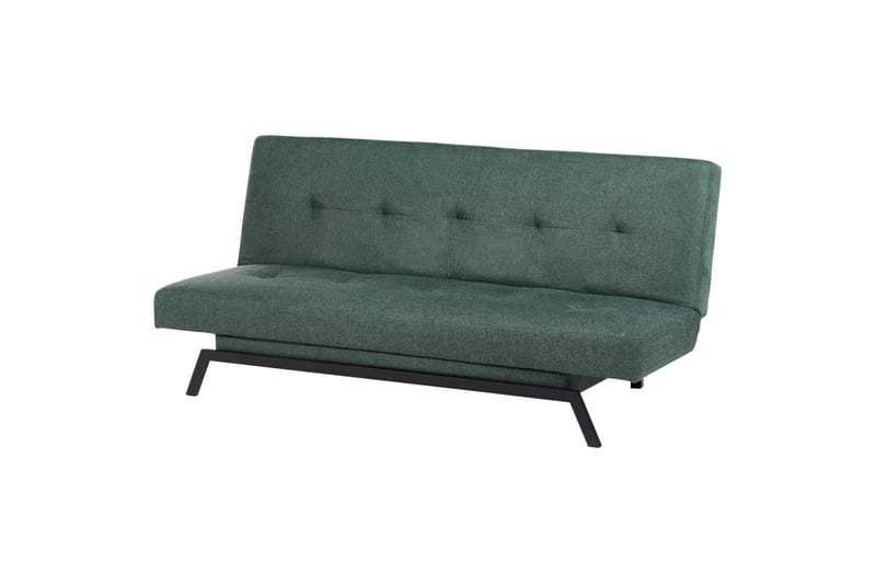 Tripta Sovesofa 3-personers - Sort/Grøn - Møbler - Sofaer - Sovesofaer