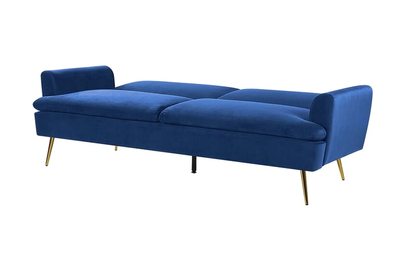 Vettre 3-Pers. Sovesofa - Velour/Marineblå - Møbler - Sofaer - Sovesofaer