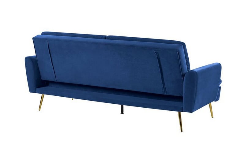 Vettre 3-Pers. Sovesofa - Velour/Marineblå - Møbler - Sofaer - Sovesofaer