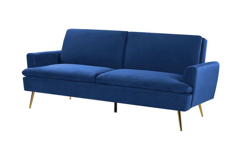 Vettre 3-Pers. Sovesofa - Velour/Marineblå - Møbler - Sofaer - Sovesofaer