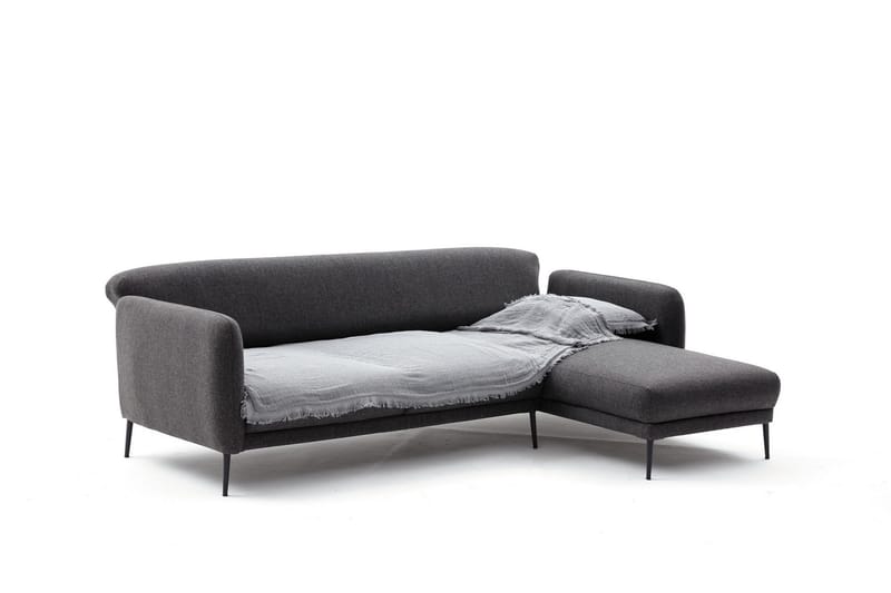 Wenus Chaiselongsovesofa 3-personers - Antracit - Møbler - Sofaer - Sovesofaer