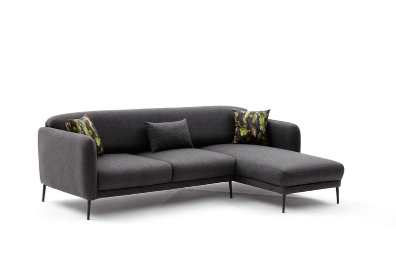 Wenus Chaiselongsovesofa 3-personers - Antracit - Møbler - Sofaer - Sovesofaer