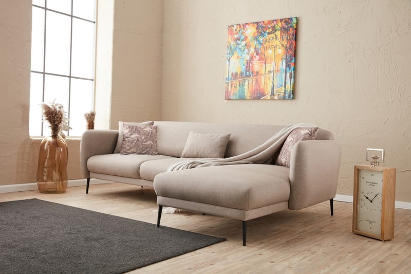 Wenus Chaiselongsovesofa 3-personers - Beige - Møbler - Sofaer - Sovesofaer