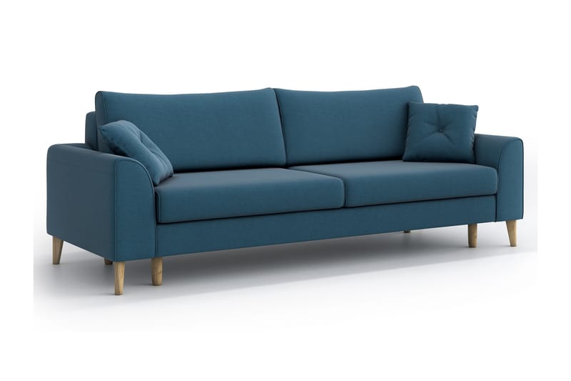 Willer 3-pers. Sovesofa - Blå - Møbler - Sofaer - Sovesofaer