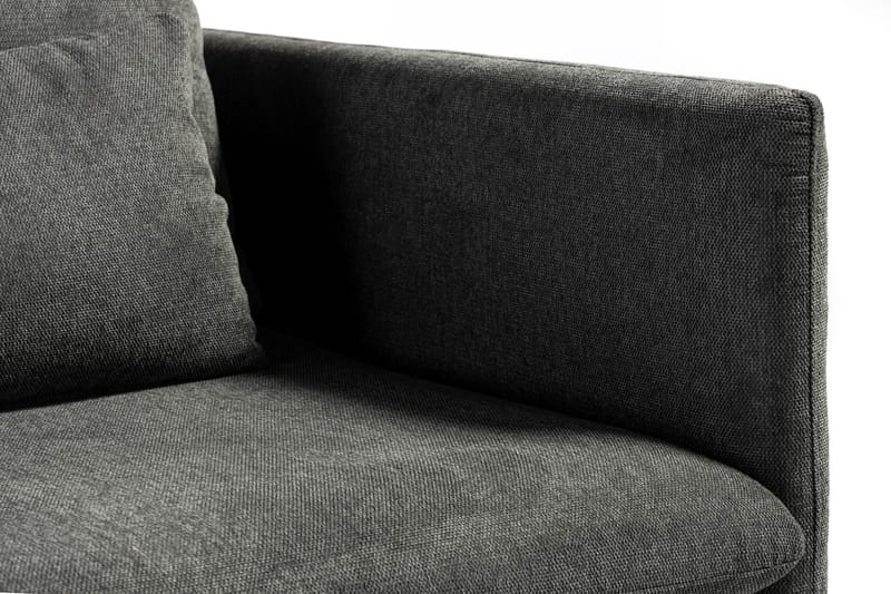 Svartvik Chaiselong Sofa Vendbar Fløjl Grå - Grå - Møbler - Sofaer - Sofa med chaiselong